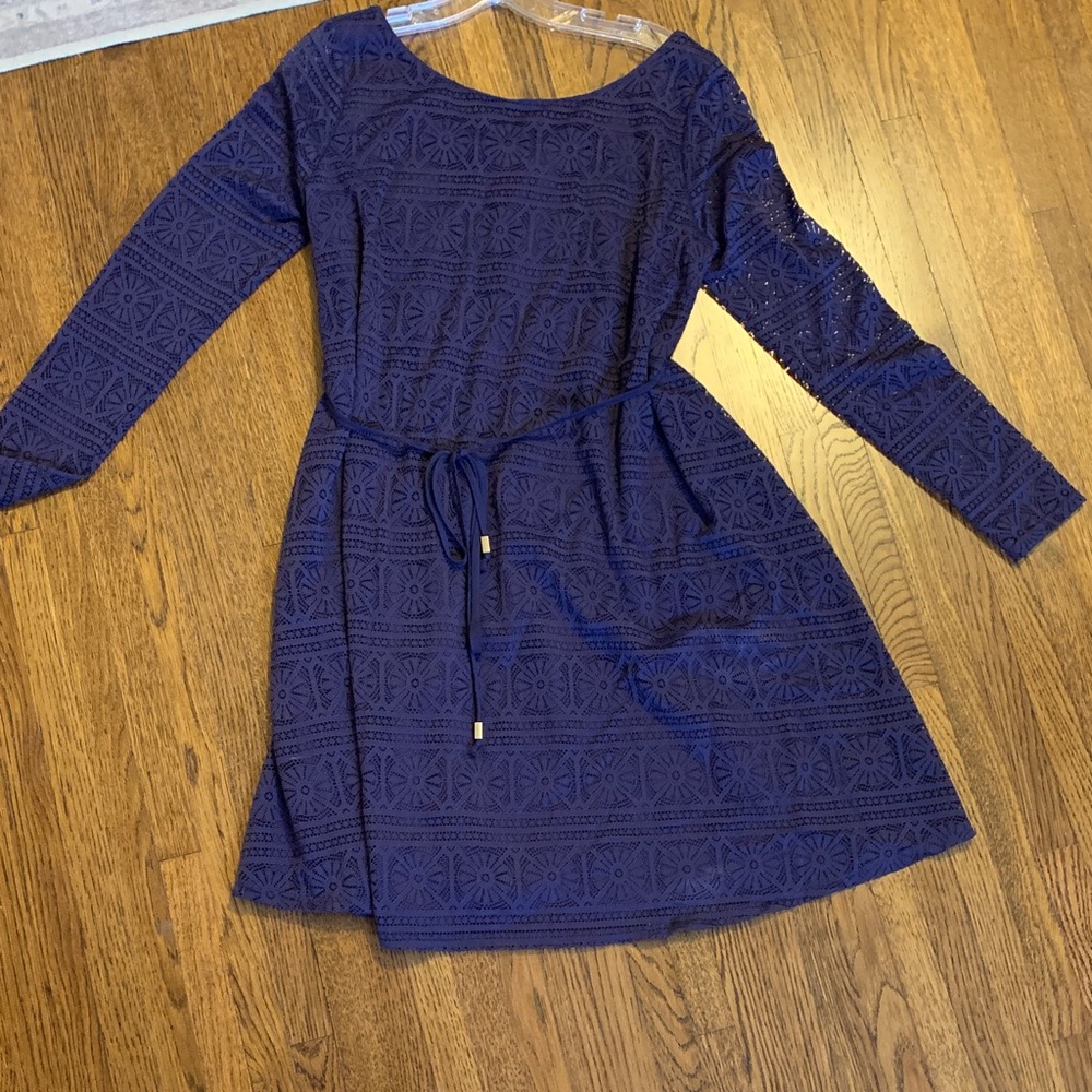 Maternity: Elegant plum Lace Dress